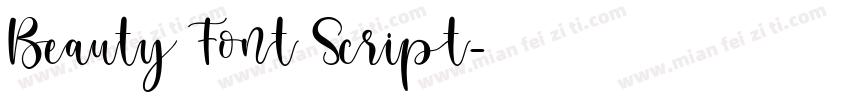 Beauty Font Script字体转换
